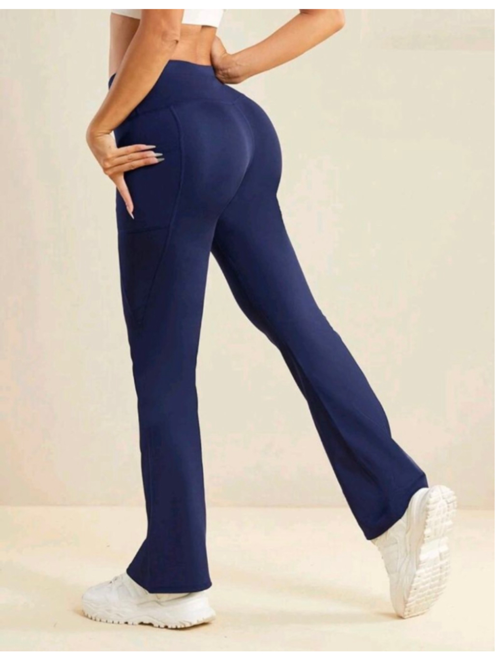 Women’s Yoga Flare Pants | Navy | Size M